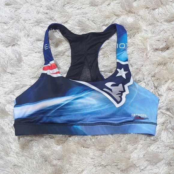 New England Patriots | Intimates & Sleepwear | New England Patriots Blue  Red White Sports Bra